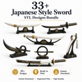 33+ Katana STL Designs Bundle