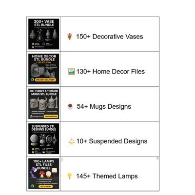 VexoWave™ Mega Pack – 9 STL Collections